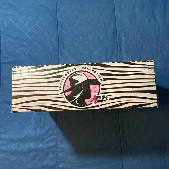 Justtin gypsy L9977 square toe cowgirl wester boots size 8B - Picture 13 of 16